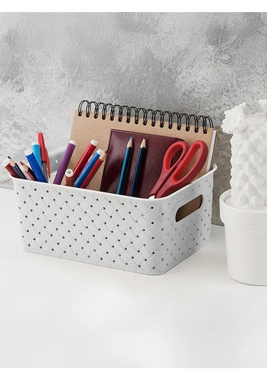 El Casa 2 Adet Saklama Sepeti, 3 Litre 40116041 Beyaz