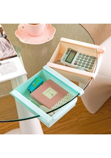 Yeşil Slayt Mutfak Buzdolabı Dondurucu Space Saver Organizatör Depolama Raf Raf Tutucu