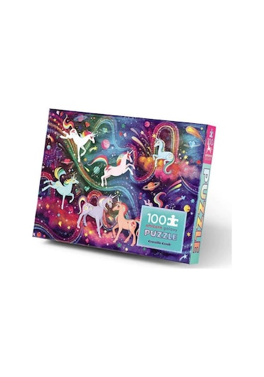Crocodile Creek Puzzle - 100 Parça - Unicorn Galaksi