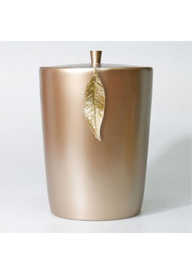 Leaf Çöp Kovası Vizon Altın Kahverengi