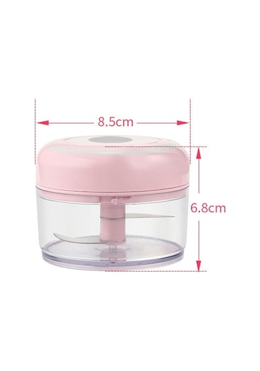 Cbtx Elektrikli Usb Şarj Edilebilir Paslanmaz Çelik Kırma Sarımsak Soyma Cihazı Kablosuz Mini Sarımsak Kesici Beyaz