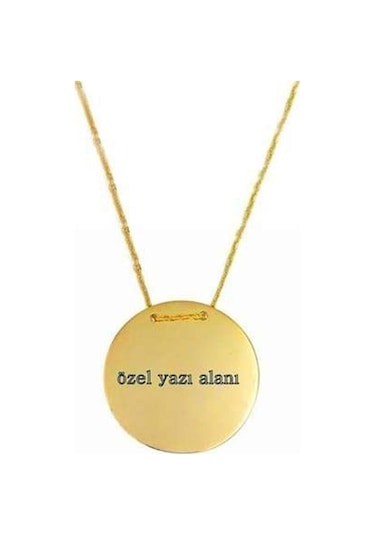 Bilezikhane Kolye Plaka 2,83 Gram 14 Ayar Altın