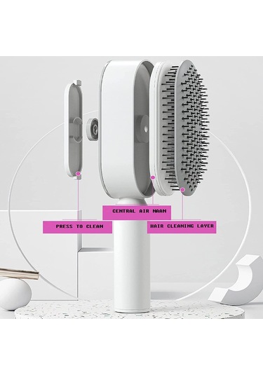 Jl 3D Hava Yastıklı Kendi Kendini Temizleyen Saç Fırçası