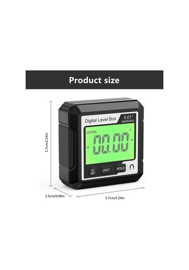 Pazly Tabanlı Seviye Seviye Protractor Ölçer Ölçer Mıknatıslı Lcd Kutusu İnkılometre Hassas Elektronik Dijital Bulucu Açı Açı Gf