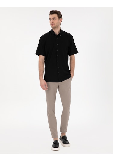 Pierre Cardin Erkek Siyah Gömlek Kısa Kollu 50307091-vr046 Siyah