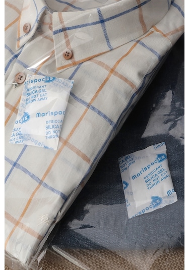 Marispacks 5 G X 50 Adet Silikajel Nem Alıcı Paket Nonwoven, Metalize Doypack Ambalajda