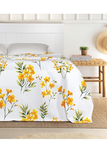 Menderes Home Cotton Collection Çift Kişilik Pike Daisy Diğer