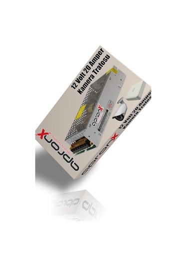 12 Volt 20 Amper Metal Adaptör Güvenlik Kamerası Trafosu Kamera Adaptörü