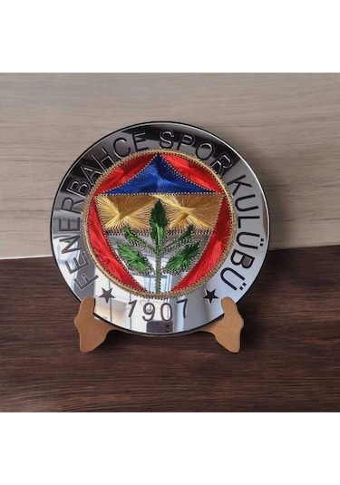 El Yapımı Filografi Fenerbahçe Logo Premium Kalite Malzeme Ile Hazırlanmış Dekoratif 25,5cm Fb