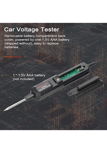 Samdoo Ht86 Araç Voltaj Test Cihazı: Otomatik Dc Voltaj, Direnç Ve Süreklilik Testi İle Kolay Arıza Tespiti