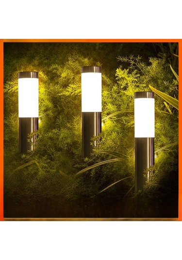 Mufunye Güneş Enerjili Bahçe Işığı - Dış Mekan İçin Dayanıklı Toprak Fişi Tipi, 12 Saat Sürekli Aydınlatma, Soğuk Beyaz Işık