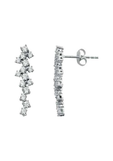 14k Altın Taşlı Küpe