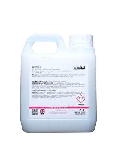 Valet Pro Enzyme Odour Eater Kötü Koku Giderici 1 Lt