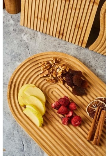 Lena 3'lü Bambu Sunum Tahtası Seti Bambu Bambu