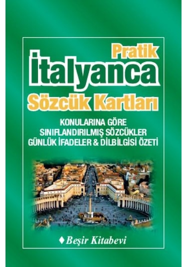 Pratik İtalyanca Sözcük Kartları- Beşir Kitabevi