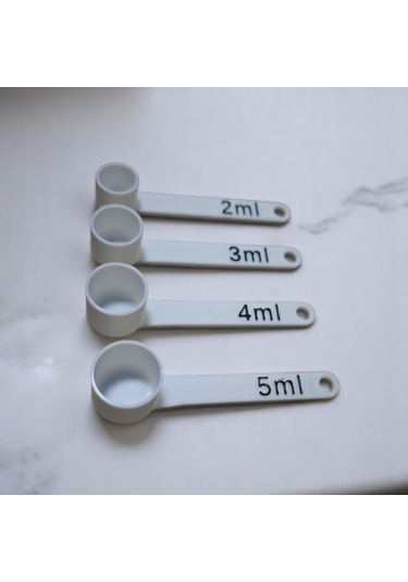 Plastik Ölçü Kaşığı 4 Ölçekli