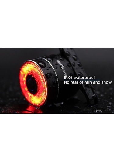 Artfulabode Yanıp X6 Vites Uyarı Usb Şarj Renkli Meilan Işıkları Işık Yalıtımlı Gece Fren Edilebilir Bisiklet Arka Lambası Akıllı 8 Mod Çok Renkli