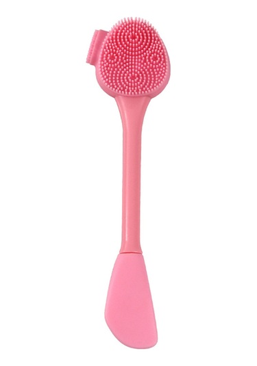 Moveevo Silikon Makyaj Fırçası Yüz Maskesi Fondöten Fırçaları Kozmetik Göz Farı Kaş Fırçası Plastik Saplı