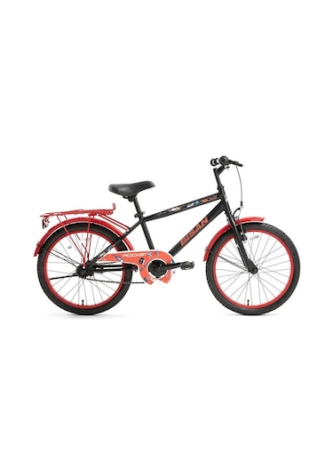 Bisan Rocket Erkek Çocuk Bisikleti 30cm V 20 Jant Mat Siyah Kırmızı Mat Siyah Kırmızı Siyah - Kırmızı