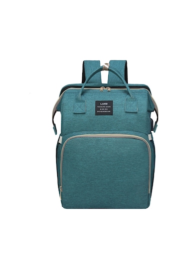 Geniş Kapasiteli Anne Bebek Bakım Süt Sırt Çantası Yeşil