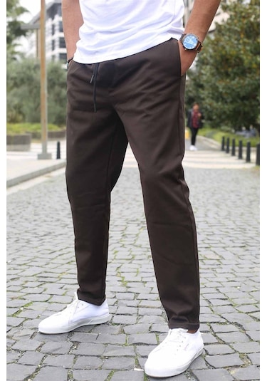Madmext Kahverengi Basic Jogger Pantolon 5486 Kahverengi
