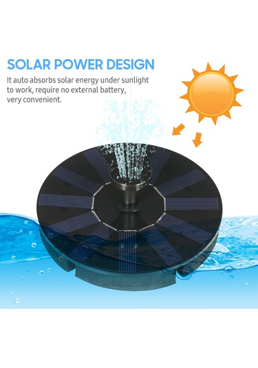 Neevoyu Güneş Enerjili Havuz Fırtınası - 4 Farklı Nozzle İle Dekoratif Su Sprayı, Bahçe Ve Akvaryum İçin
