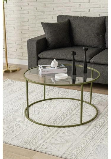 Berlin Orta Sehpa Mint Yeşili 80cm Mint Yeşil