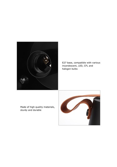Wezone Siyah Ahşap Ve Demir Led Duvar Lambası - 110-240v, E27 Taban, Yatak Odası/ Salon/ Koridor İçin, Su Geçirmez, Kolay Kurulum Işık Kaynağı Dahil Değil Diğer