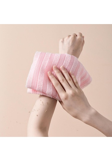 Suntek Erkekler Ve Kadınlar Için Peeling Lif Havlu Pembe