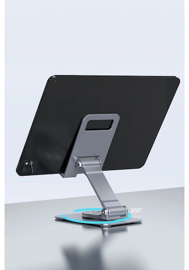 Thentech Akıllı Telefon Tablet Standı Metal Tam Tur Dönebilen Sağlam Güçlü Stand