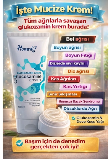 Homm Life Glukozamin Krem  100 ML