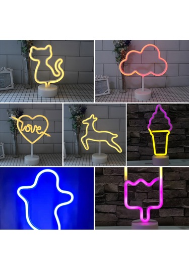 Vkemall Ay Işığı Şeklinde Usb Ve Pil İle Çalışan Dekoratif Led Gece Lambası Diğer