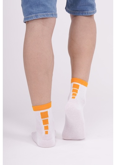 The Socks Company 3 Çift Erkek Beyaz Tenis Çorabı 23SDCR976P Beyaz