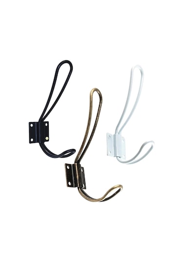 Suntek Avrupa Tarzı Metal Kapı Duvar Kancası Tutucu Anahtar Havlu Ceket Şapka Askısı Siyah Çok Renkli