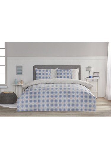 Özdilek Tartan Tissue Çift Kişilik Nevresim Takımı Desenli