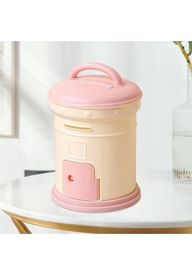Lijinxu Magideal Posta Kutusu Kumbara Masa Üstü Süsleme Raf Pembe