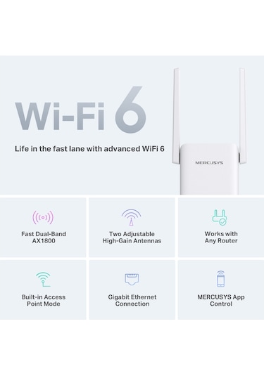 Mercusys Me70X AX1800 Wi-fi 6 Menzil Genişletici