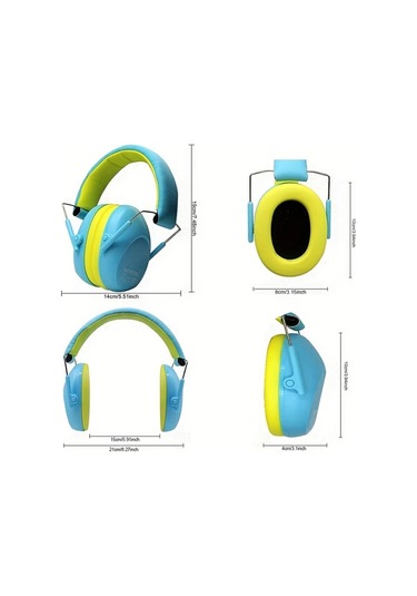 Fochsia Safetree Gençler İçin Gürültü Önleyici Kulaklık Ayarlanabilir Katlanabilir Bateri Ve Spor İçin Mavi Blue