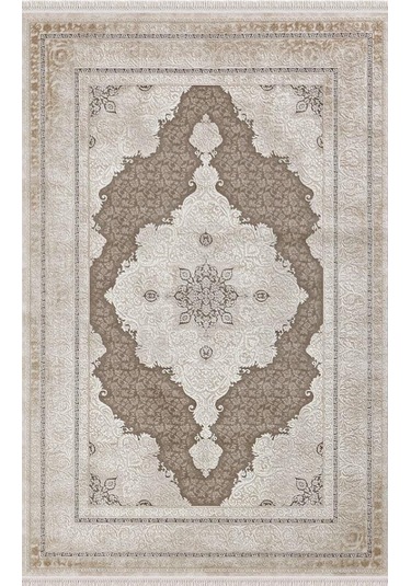 Merinos Halı Rodin 19771 080 Serisi Akrilik Salon Oturma Odası Halısı Kahve