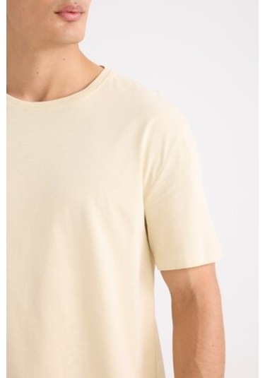 DeFacto New Regular Fit Bisiklet Yaka Basic Düz Kısa Kollu Tişört E1091AXNSER135 Ekru DeFacto New Regular Fit Bisiklet Yaka Basic Düz Kısa Kollu Tişört E1091AXNSER135 Ekru