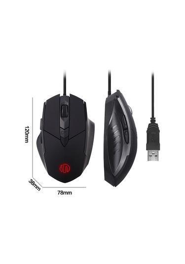 Inphic Pw1 Oyun Sessiz Makro Tanımı Aydınlatmalı Kablolu Fare, Kablo Uzunluğu: 1.5m Titanyum Gri Oyun Versiyonu Diğer