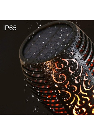 Dofolink Güneş Enerjili Alev Işığı, 51 Led, Ip65 Su Geçirmez, Bahçe Ve Sokak Dekorasyonu, Kolay Kurulum, Dış Mekan Aydınlatması 1 Adet Diğer