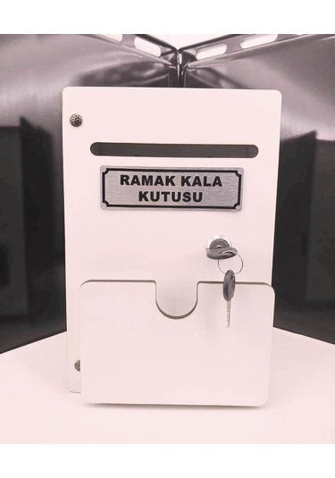 Beyaz Cepli Ahşap Ramak Kala Kutusu