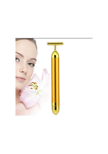 Bmk 24K Altın Roller Enerji Güzellik Çubuğu Titreşimli Yüz Masaj