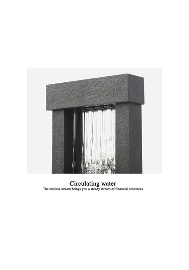 Hfambition Usb Led Işıklı Masaüstü Şelale Fıskiyesi, Taş Dekorlu, Ofis Ve Ev Dekoru, Sakin Su Sesleri İle Işıklandırma