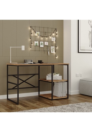 Corr Metal Çalışma Masası Siyah