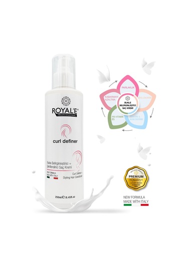 Royale Professional Bukle Belirginleştirici Saç Kremi Curl Definer 250 Ml + Argan Keratin Şampuan 500 Ml