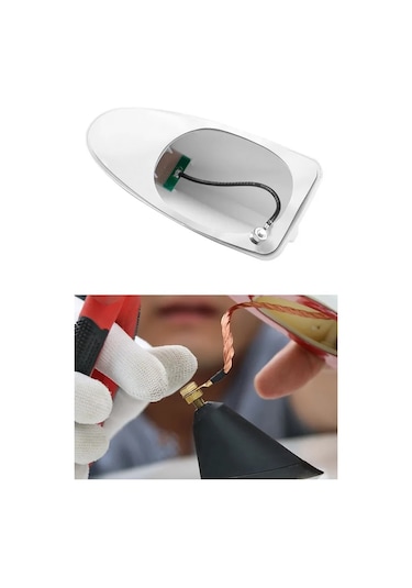 Volkswagen Phaeton Uyumlu Silikon Tabanlı Gri Renk Oto Balık Sırtı Anten