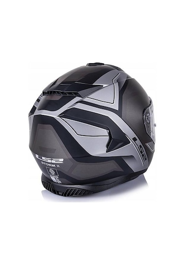 Ls2 Storm 2 Faster Mat Tıtanıum Kapalı Motosiklet Kaskı Gri