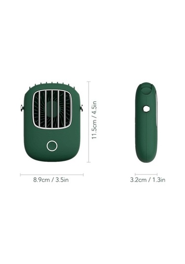 Ebitda Mini Usb Şarjlı El Tipi Fan, Klipsli Soğutma, Ayarlanabilir Hız, Beyaz/yeşil/turuncu